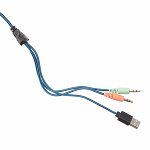 ART johdolliset kuulokkeet pelaaminen Jack 3,5 mm / USB A mikrofonilla G11 musta