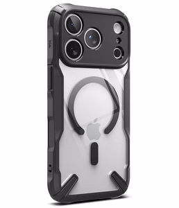 Ringke Fusion X Magnetic MagSafe -suojakuori iPhone 18 Pro Max / 17 Pro Max -malleille, musta