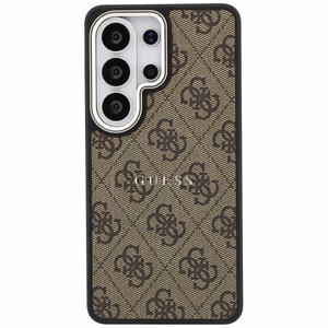 Guess suojakuori 4G Embossed Ring MagSafe Samsung Galaxy S26 Ultra:lle ruskea