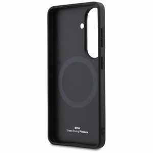 BMW Leather Hot Stamp MagSafe Case for Samsung Galaxy S26 Plus - Black