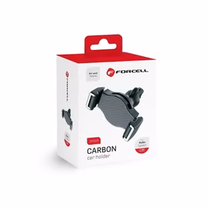 Forcell F-Grip Carbon H-CF509 auton puhelinteline tuuletusritilään, musta