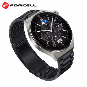 Hihna Samsung Galaxy Watch:lle Forcell F-Design FS06 teräslukko 20 mm musta