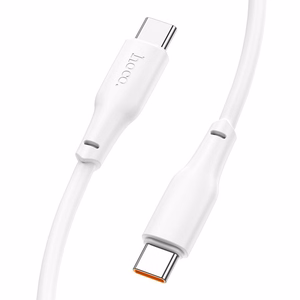 Hoco USB-C - USB-C -kaapeli 3A 100W 2 m X93 valkoinen