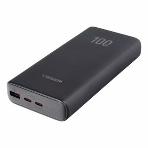 Ulkoinen akku Veger T100 (W2032C-100) PD QC3.0 5A 100W 20000 mAh musta