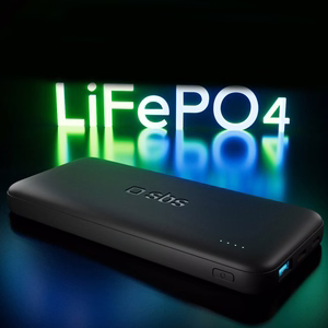 SBS Infinity Power Bank 10000mAh 10W LiFePo₄ USB-A USB-C - musta
