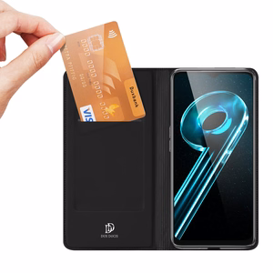 Dux Ducis Skin Pro Suojakuori Realme 10 5G / Realme 9i 5G:lle läppäkotelo korttiLompakko jalusta musta