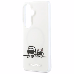Karl Lagerfeld IML Peekaboo Karl&Choupette MagSafe Case for Samsung Galaxy S26 Plus - Transparent