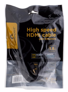 Gembird 1.8m HDMI M/M HDMI-kaapeli HDMI Type A (Standard) musta
