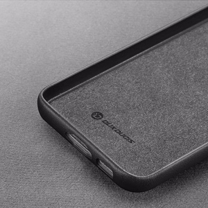 Dux Ducis Grit Suojakuori Samsung Galaxy S23+:lle tyylikäs tekonahkainen kuori musta