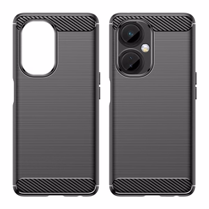 Carbon Case Suojakuori OnePlus Nord CE 3:lle joustava silikoni hiilikuori musta