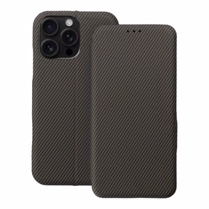 Lompakkokuori iPhone 16 PRO MAX:lle Folio Side Magnet ruskea
