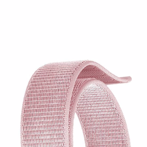 Crong Nylon -nailoninen urheiluranneke Apple Watch 38/40/41/42 mm:lle, puuteriroosa