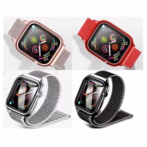 Ranneke USAMS ZB074 Nylon iWatch Series 44mm hopeinen