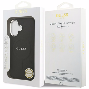 Guess Classic Logo MagSafe -suojakuori iPhone 17 - musta