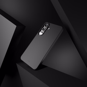 Puro Icon silikoninen suojakuori Samsung Galaxy S25 -puhelimelle - musta