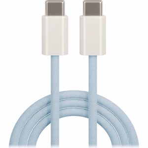 Maxlife MXUC-06 -kaapeli USB-C - USB-C 1,0 m 20W sininen nylon