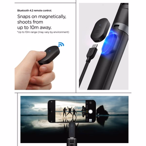 Spigen S581W MagSafe Bluetooth Selfie Stick and Tripod - Black