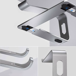 Crong AluBench aluminium laptop stand, silver