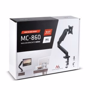 Maclean MC-860 näytönkiinnike / jalusta 68,6 cm (27") musta pöytä