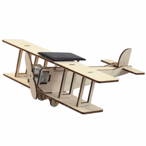 Aurinkovoimalla toimiva lelu Biplane Flying Star