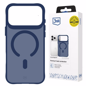 3mk Smoke MagCase - suojakuori iPhone 17 Pro:lle - sininen-läpikuultava