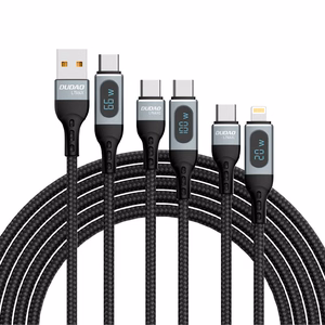 Dudao USB Type C - Lightning kaapeli nopea lataus PD 20W 1m musta (L7MaxL)
