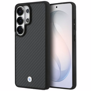 BMW Sign Magnetic Carbon Fiber MagSafe suojakuori Samsung Galaxy S26 Ultra:lle musta