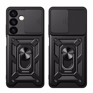 Hybrid Armor Camshield panssarisuojakuori Samsung Galaxy S24+:lle kamerasuojalla - musta