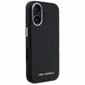 Karl Lagerfeld FW Stamped Karl MagSafe Suojakuori iPhone 16 - musta