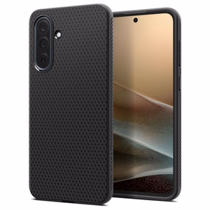 Spigen Liquid Air Suojakuori Samsung Galaxy A36 5G:lle - matta musta