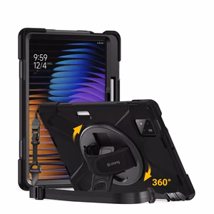 Järeä Crong Defender Plus -suojakotelo Xiaomi Pad 8 / 8 Pro / Pad 7 / 7 Pro 11,2″ -malleille, musta
