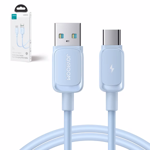 Joyroom Multi-Color Series A14 USB-A / USB-C 3A kaapeli 1.2m - sininen