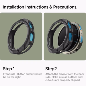 Spigen Liquid Air Suojakuori Samsung Galaxy Watch 8 44mm:lle - Matta Musta