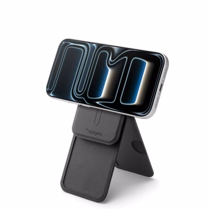 Spigen S314-2 Slim Fold Tripod MagSafe Universaali Magneettinen Korttipidike Musta