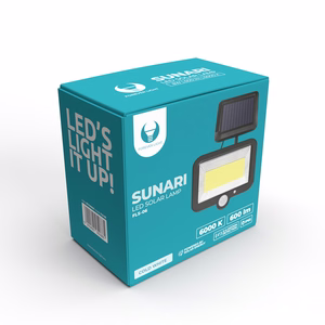 Forever Light Solar LED-lamppu SUNARI FLS-06 COB PIR 8W 600lm 6000K 1800mAh Li-Ion