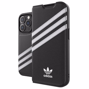 Adidas OR Booklet Case PU iPhone 14 Pro musta/valkoinen 50196