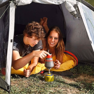 Meva HIKER retkikaasukeitin kierre- tai venttiilikaasupatruunoille, 2,4 kW, 70 g