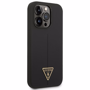 Guess GUHCP14XSLTGK iPhone 14 Pro Max 6.7" black/black hardcase Silicone Triangle