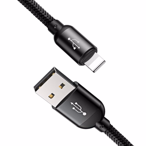 Baseus Three Primary Colors 3in1 USB-A - micro USB / Lightning / USB-C 3.5A kaapeli 1,2 m - musta