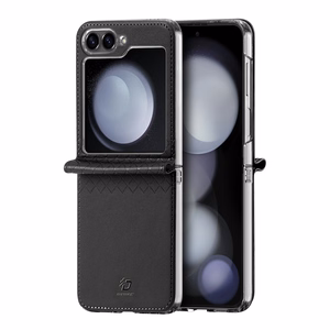 Dux Ducis Brill nahkakotelo Samsung Galaxy Z Flip 6 / Z Flip 7 FE - musta
