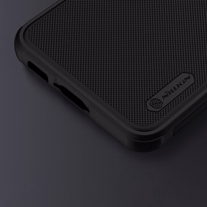 Nillkin Super Frosted Shield Pro suojakuori Samsung Galaxy S23+:lle panssaroitu kuori ja puhelinteline punainen