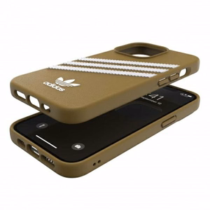 Adidas OR Molded Case PU iPhone 13 Pro / iPhone 13 - Beige ja kultaa