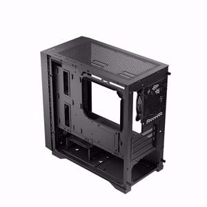 Logic Dart Pro Mini – Mini Tower computer case with USB-C, black (AM-DART-PRO-0000-10)