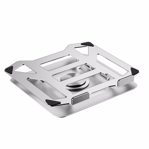 Wozinsky WDCX-X19-AB HardStand 360° Kääntyvä Kannettavan Tietokoneen ja Tabletin Teline - Hopea