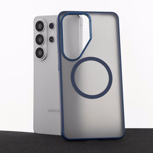 Liavec Soft Case Metal Frame Samsung Galaxy S26 Ultra Sininen