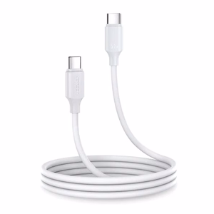 Joyroom Long-Lasting Series A9 USB-C / USB-C PD QC kaapeli 60W 3A 1m - valkoinen