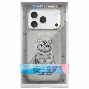 Nimmy Lucky Fashion Cat MagSafe Suojakuori iPhone 17 Pro - Harmaa