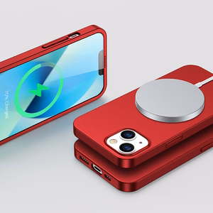 Joyroom 360 Full Case front and back cover for iPhone 13 + tempered glass screen protector red (JR-BP927 red)