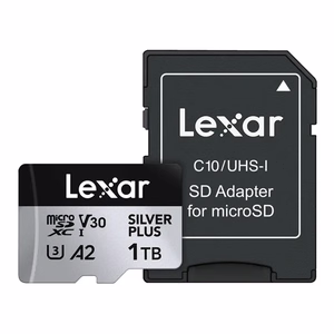 Lexar High-Performance Silver Plus microSDXC -muistikortti, 1 TB + sovitin