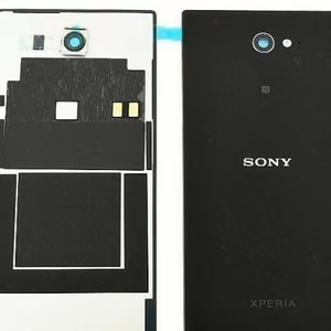 Takakansi Sony D2303 Xperia M2 musta alkuperäinen (käytetty Grade B)